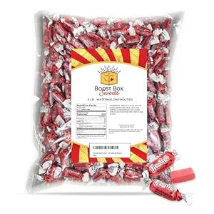 Watermelon Frooties Individually Wrapped Bulk Chewy Red Tootsie Roll Candy (3 Pound)