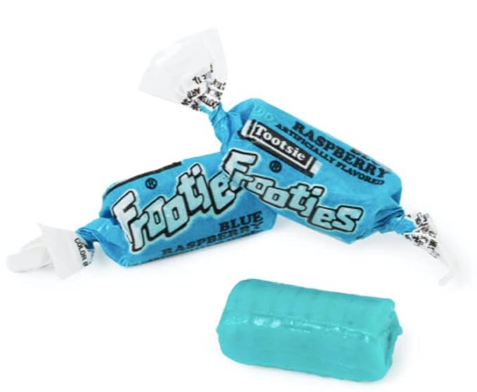 Blue Raspberry Frooties Individually Wrapped Bulk Chewy Tootsie Roll Candy (2 Pound)