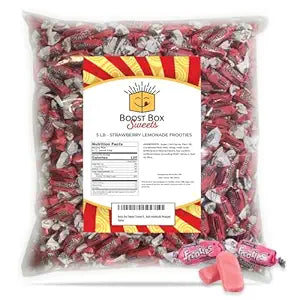 Strawberry Lemonade Frooties Individually Wrapped Bulk Chewy Pink Tootsie Roll Candy (5 Pound)