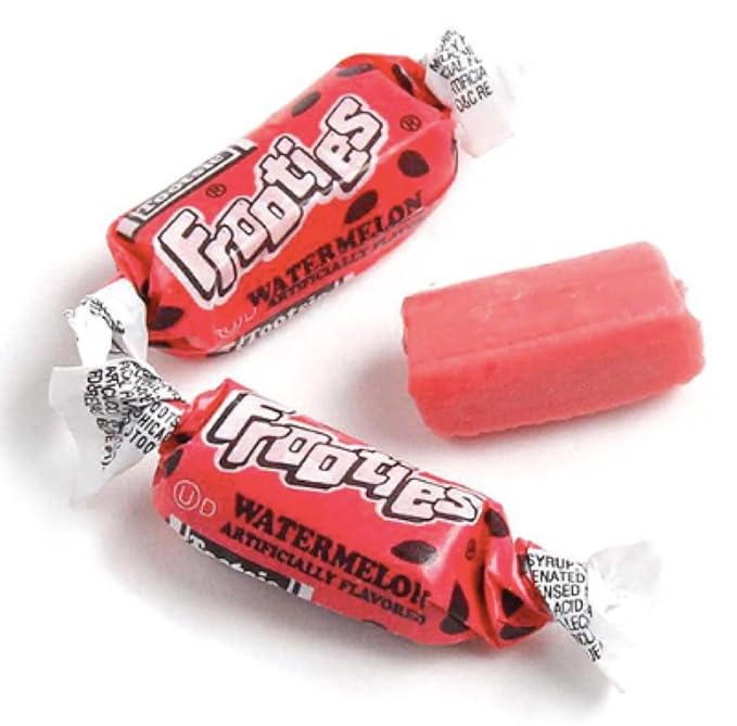 Watermelon Frooties Individually Wrapped Bulk Chewy Red Tootsie Roll Candy (2 Pound)