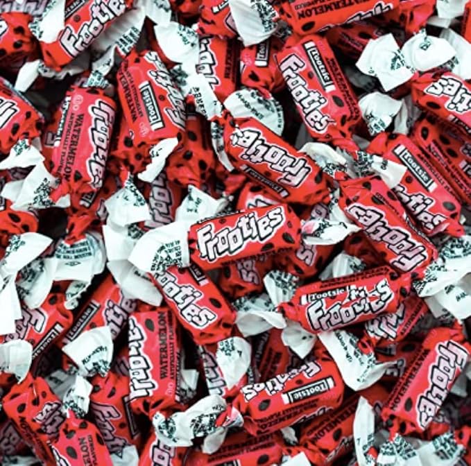 Watermelon Frooties Individually Wrapped Bulk Chewy Red Tootsie Roll Candy (2 Pound)