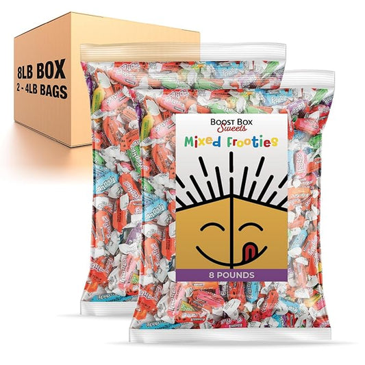 Boost Box Sweets - Individually Wrapped Candies - Assorted Mixed Frooties (8-Pound Box)