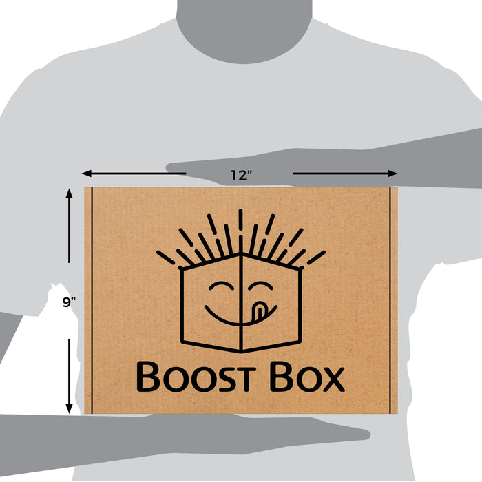 BOOST BOX (60) – Premium Snack Boxes, Care Packages & Gifts Baskets for Kids, College Students, Girls & Boys – Candy Food Bundle Packs for Birthdays, Final Exam, Halloween, Valentines, Christmas